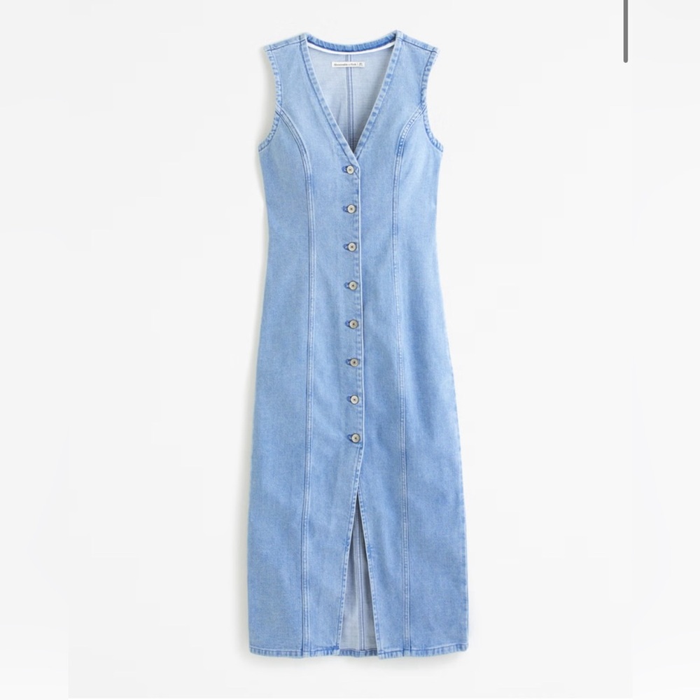 Abercrombie denim midi dress
